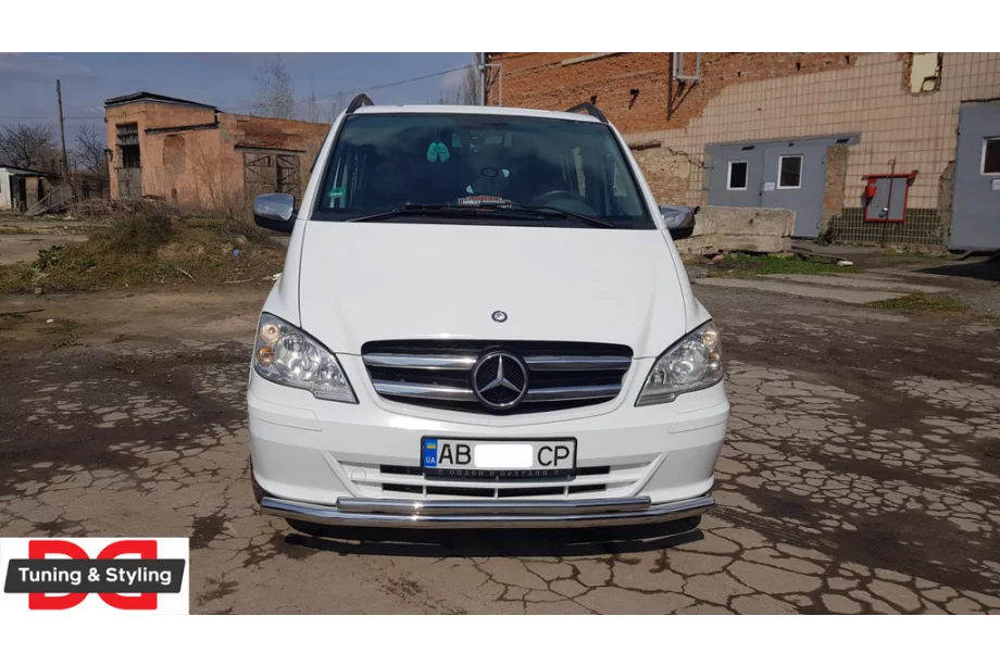 Mercedes Viano 2004–2014 Voorbeschermbeugel ST014 (RVS) Foto 9